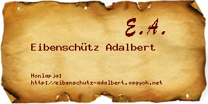Eibenschütz Adalbert névjegykártya